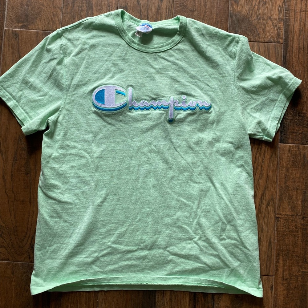 Vintage Champion (1969-1981) blue bar tag